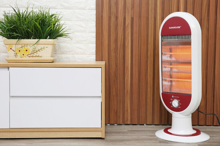 Không nên sử dụng đèn sưởi quá lâu