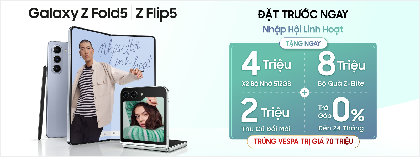 Giá bán và chương trình đặt trước Samsung Galaxy Z Fold5 tại FPT Shop