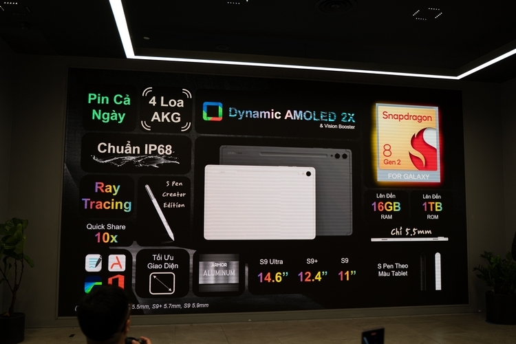 Trên tay Galaxy Tab S9 series 8