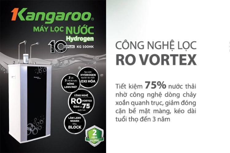 Máy lọc nước R.O Hydrogen Kangaroo 10 lõi KG100HKVTU