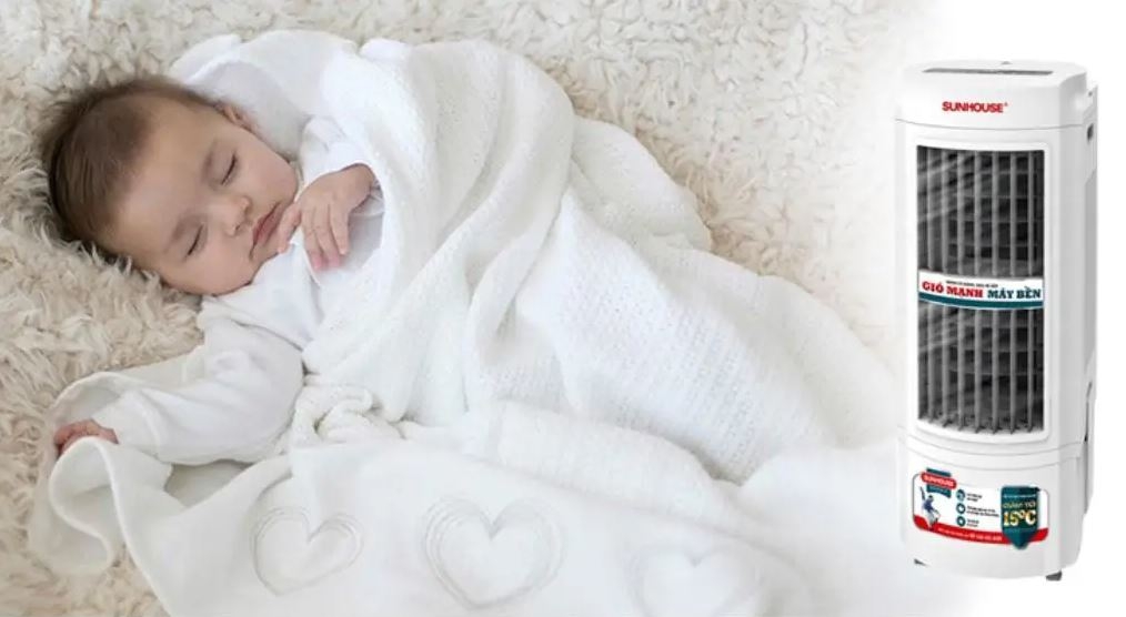 cách dùng quạt cho trẻ sơ sinh mùa hè (ảnh 2)