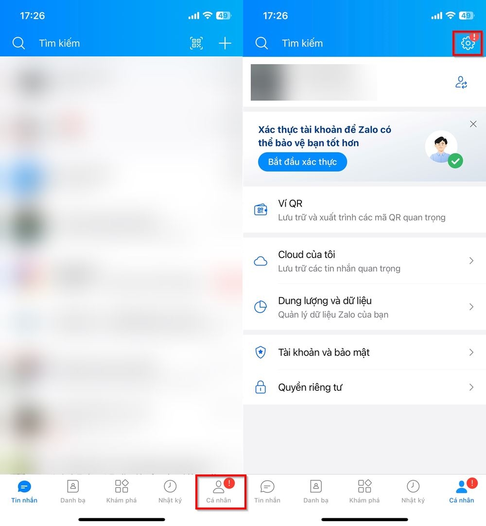 Cách bật tự động trên Zalo 1