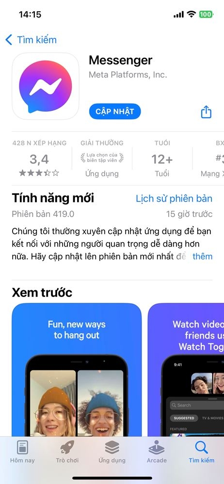 Cách khắc phục tình trạng không hiển thị dấu tick trên Messenger 3