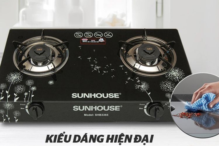 Top bếp ga tốt nhất hiện nay Sunhouse SHB3365