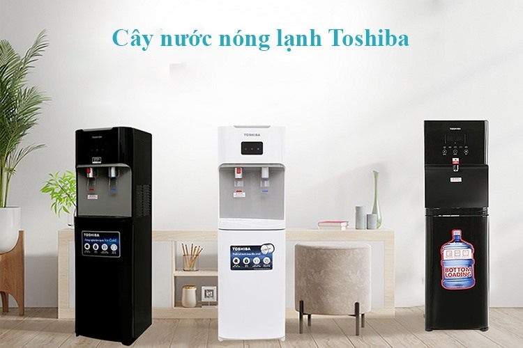 Kích thước cây nước nóng lạnh Toshiba khá tương đồng nhau