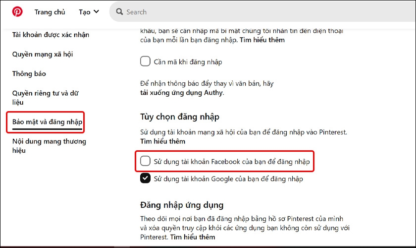 thay đổi đăng nhập pinterest - hình 7