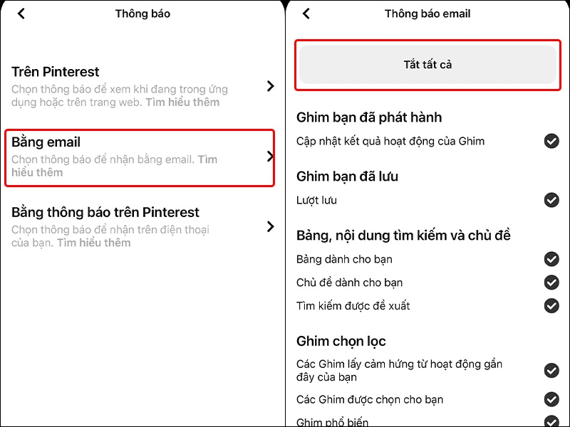 ngừng nhận email pinterest - hình 3