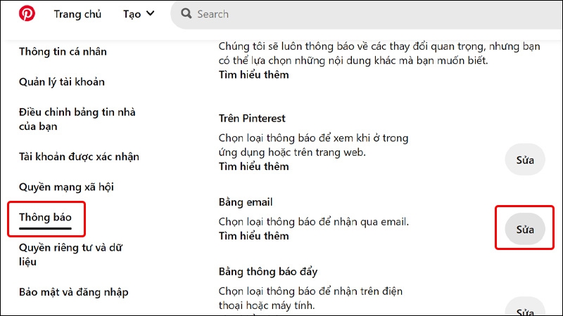 ngừng nhận email pinterest - hình 6
