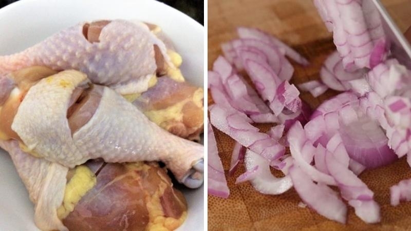 Cách nấu cơm gà bằng nồi cơm điện - sơ chế nguyên liệu