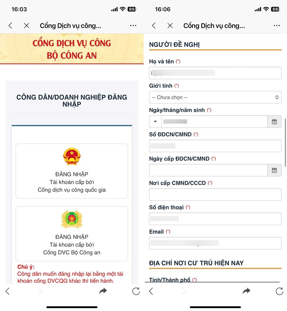 Cách báo mất hộ chiếu trên ứng dụng Zalo 4