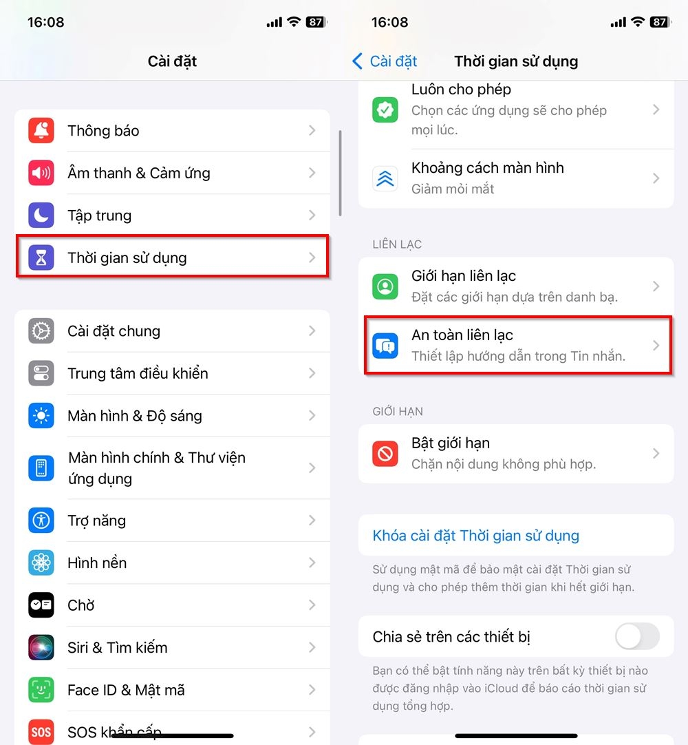 Cách bật kiểm tra ảnh nhạy cảm trên iPhone 1