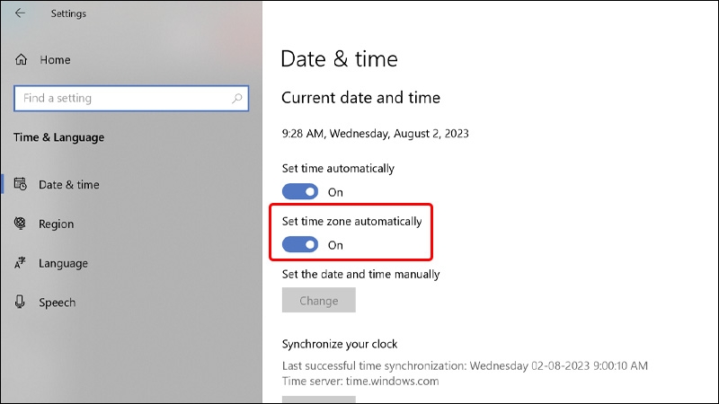 lỗi đặt múi giờ windows - hình 4