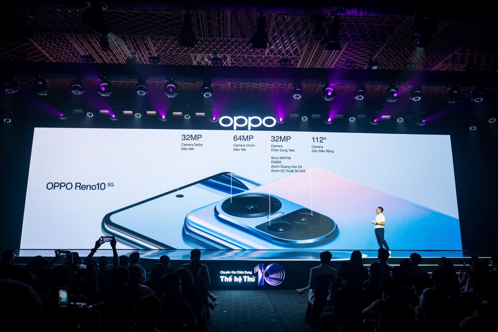 OPPO Reno10 5G ra mắt tại VN: Cải tiến camera tele, Dimensity 7050, sạc nhanh 67W
