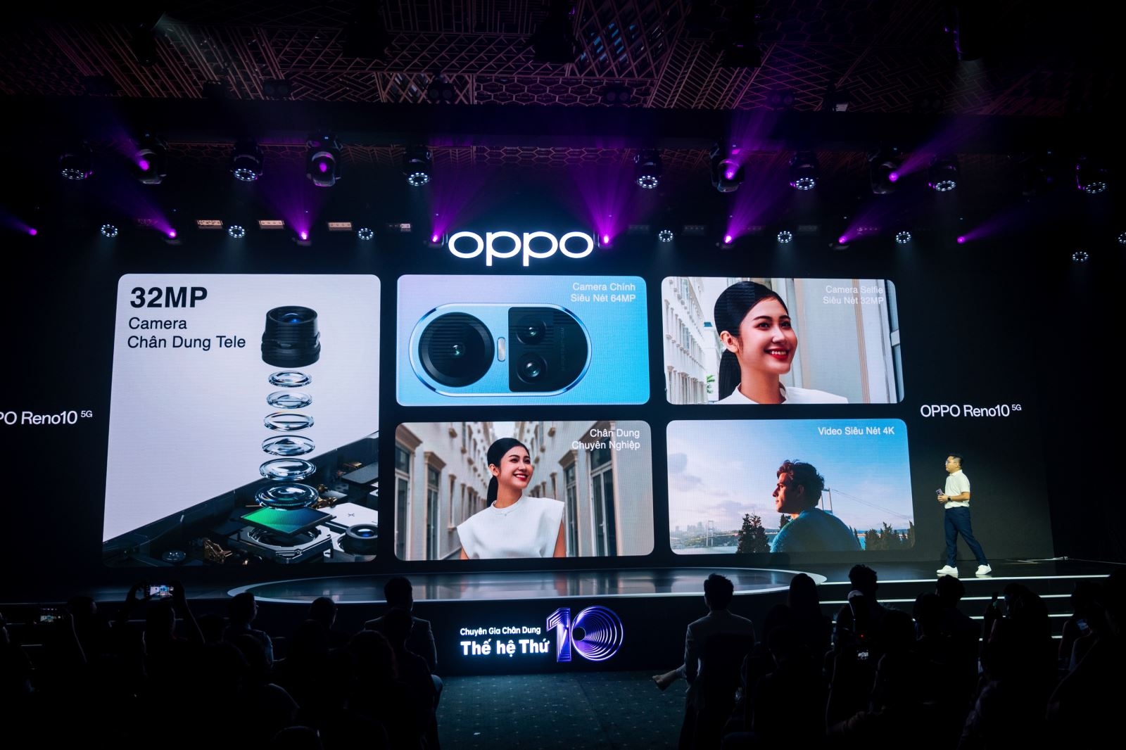 OPPO Reno10 5G ra mắt tại VN: Cải tiến camera tele, Dimensity 7050, sạc nhanh 67W