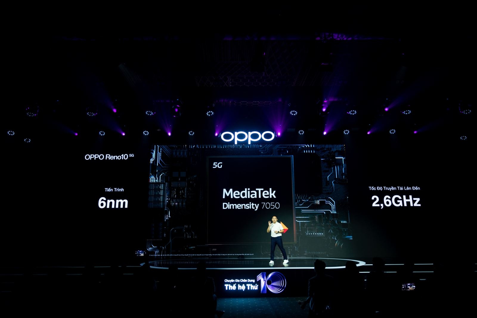 OPPO Reno10 5G ra mắt tại VN: Cải tiến camera tele, Dimensity 7050, sạc nhanh 67W