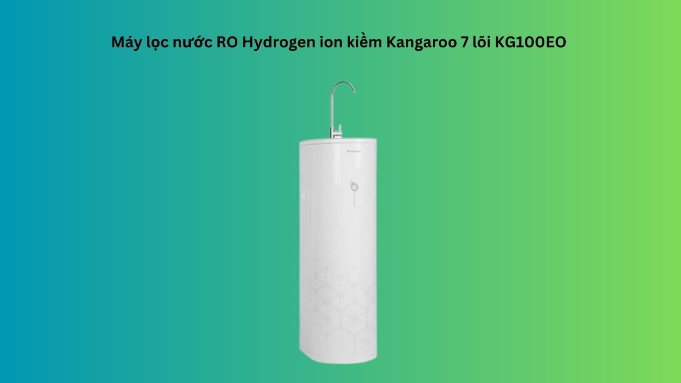 Máy lọc nước RO Hydrogen ion kiềm Kangaroo 7 lõi KG100EO