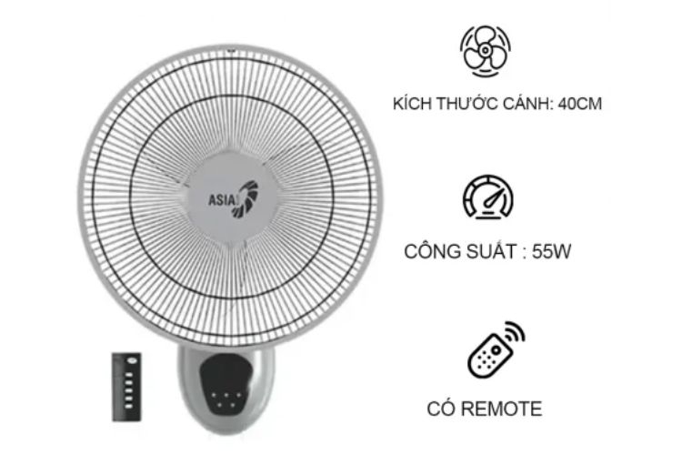 Quạt treo tường ASIAvina VY377990