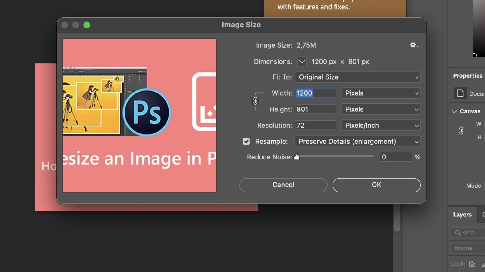 phóng to ảnh trong photoshop - hình 3