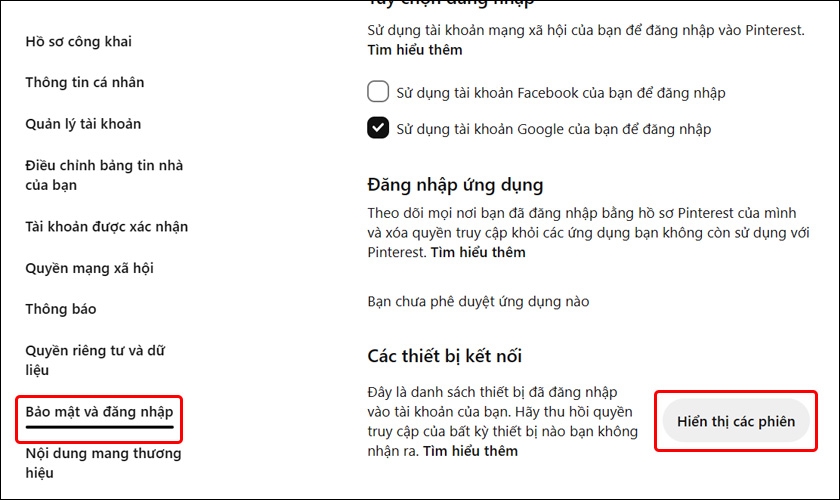 đăng xuất pinterest từ xa - hình 2