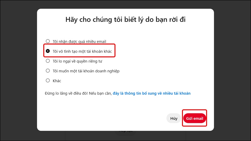 xóa tài khoản pinterest - hình 9
