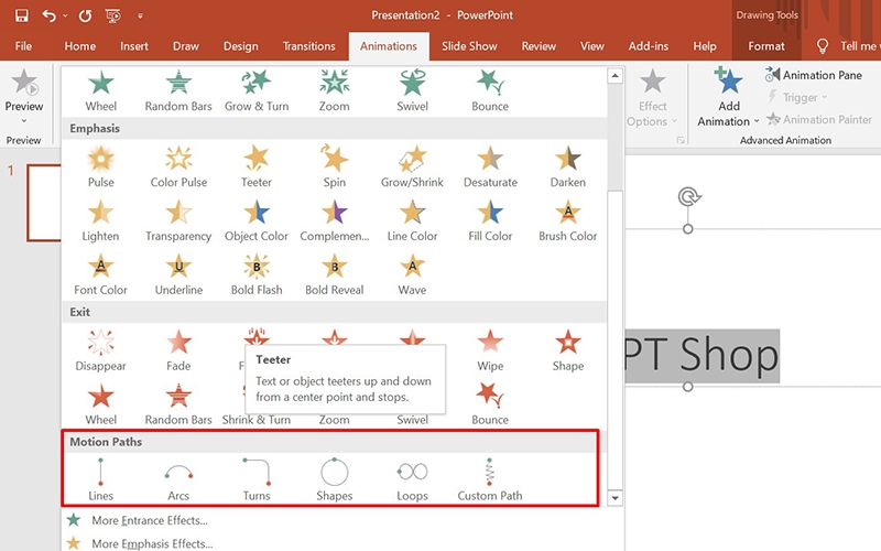 Cách chạy chữ trong Powerpoint (Hình 3)