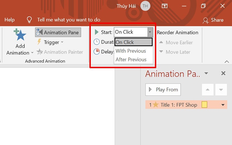 Cách chạy chữ trong Powerpoint (Hình 6)