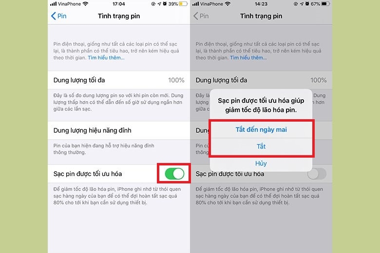 cách sạc pin iPhone 14 mới mua