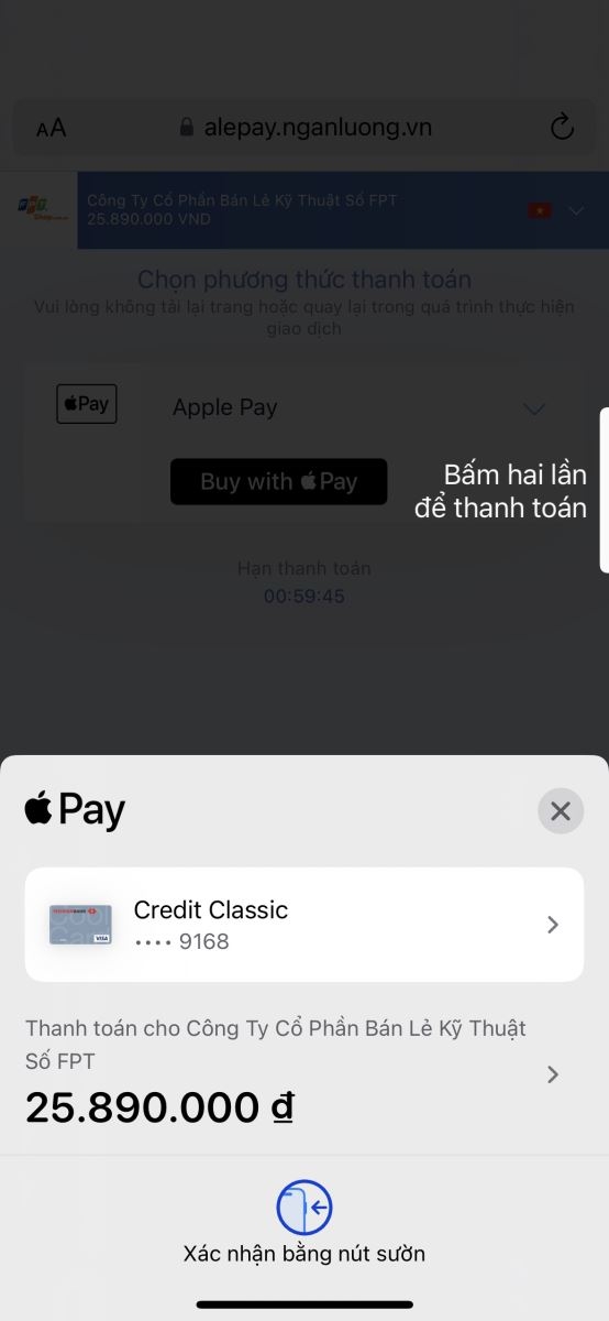 FPT Shop chính thức hỗ trợ thanh toán Apple Pay