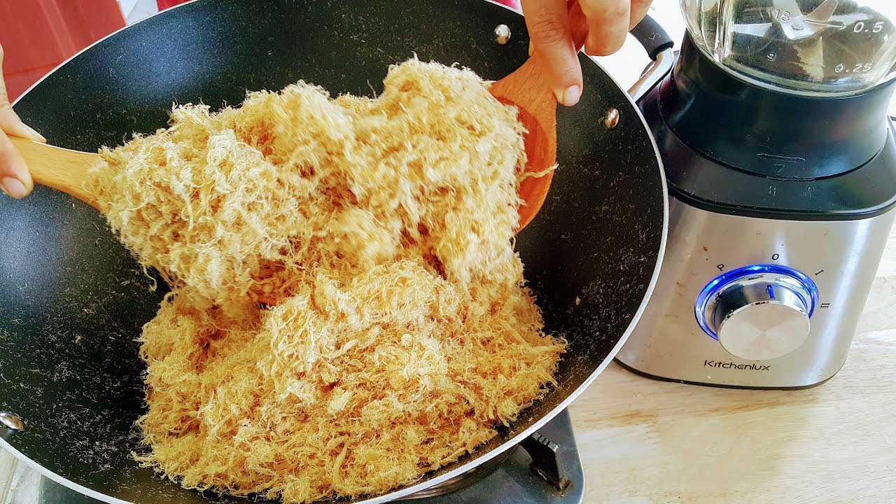 Cách làm chà bông gà bằng máy xay sinh tố (Ảnh 1)