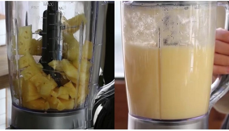 Cách làm nước ép dứa bằng máy xay sinh tố (Hình 4)