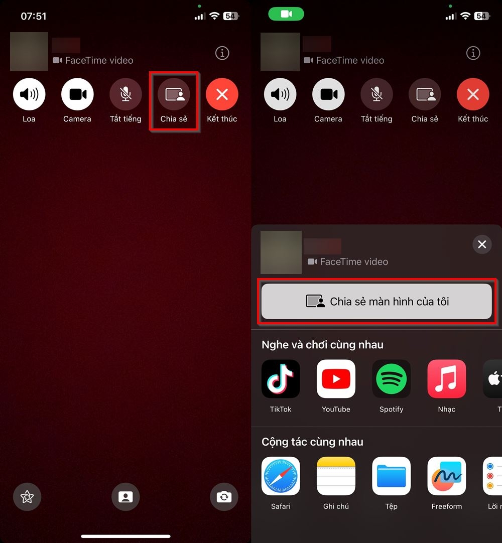 Cách chia sẻ màn hình iPhone qua FaceTime 2