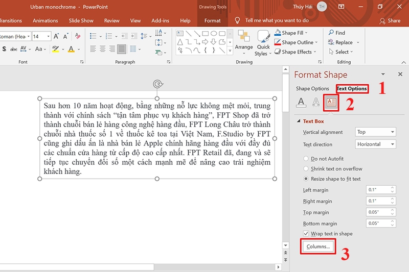 Cách chia cột trong PowerPoint (Hình 5)
