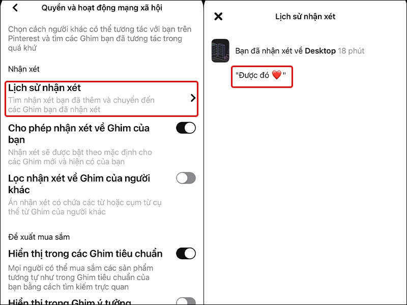 xóa nhận xét ghim pinterest - hình 3
