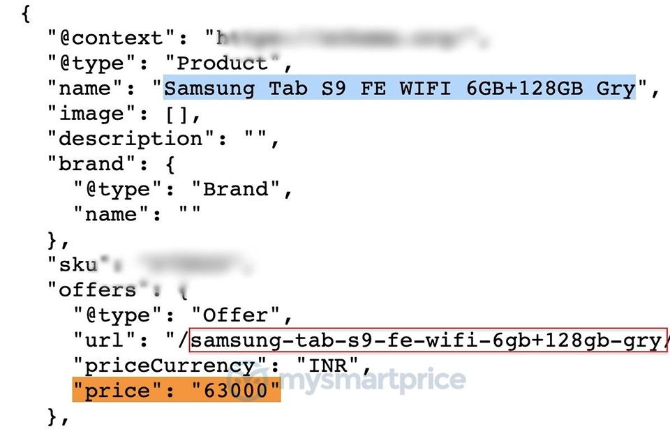 Giá Galaxy Tab S9 FE Wi-Fi