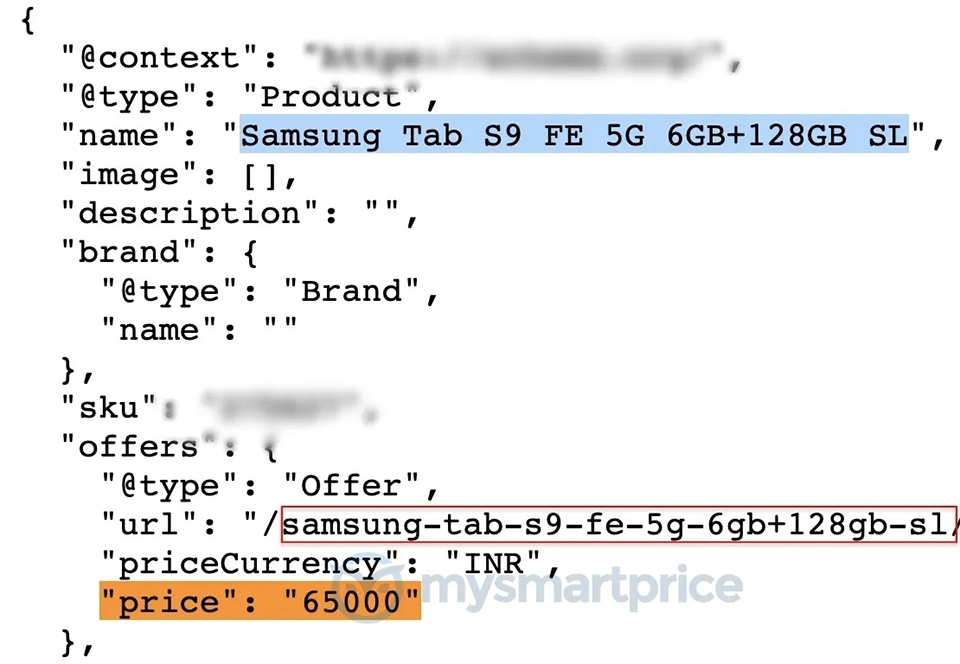 Giá Galaxy Tab S9 FE 5G