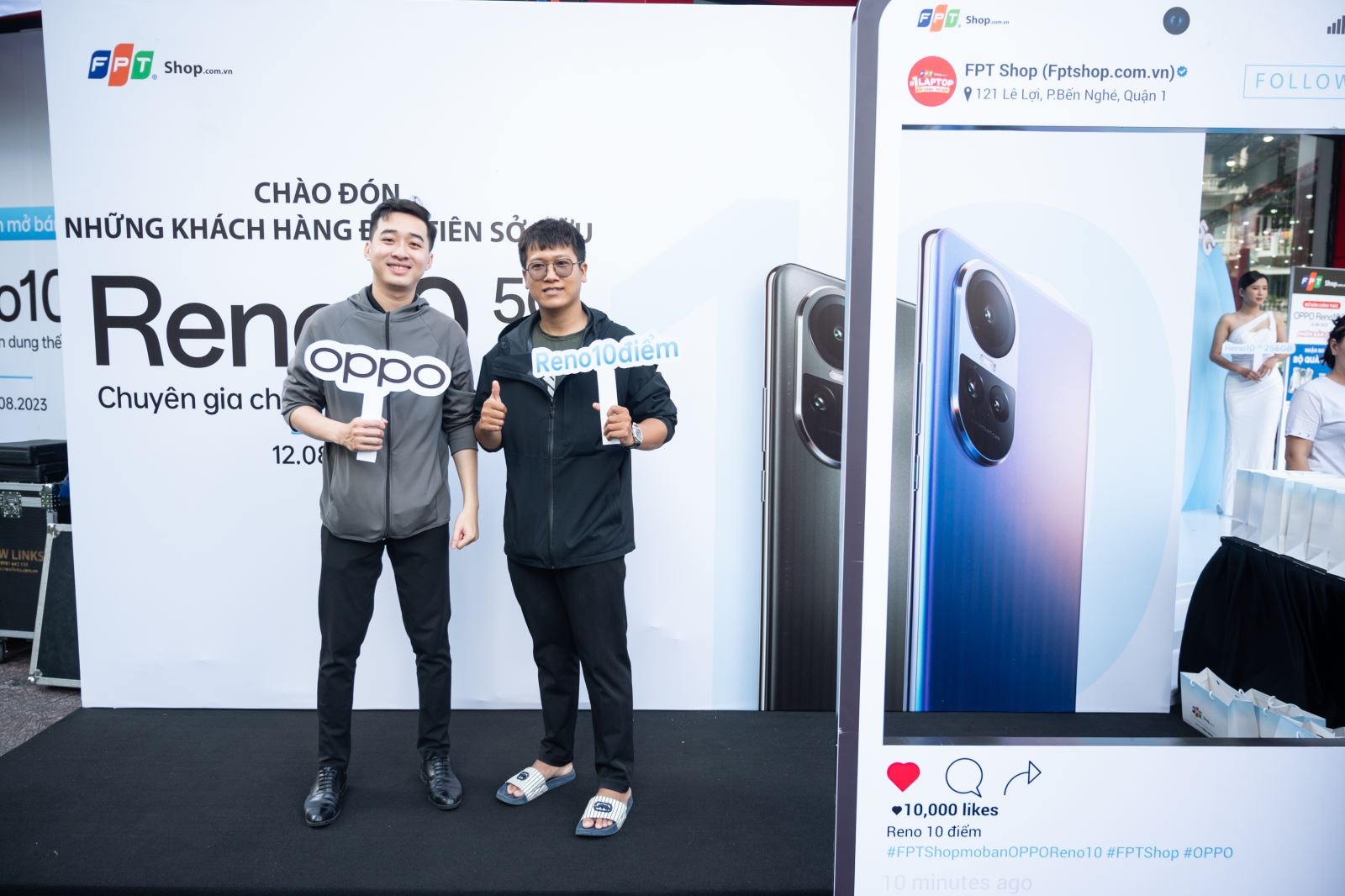Toàn cảnh sự kiện mở bán OPPO Reno10 5G tại FPT Shop, tặng nhiều quà giá trị cho người dùng