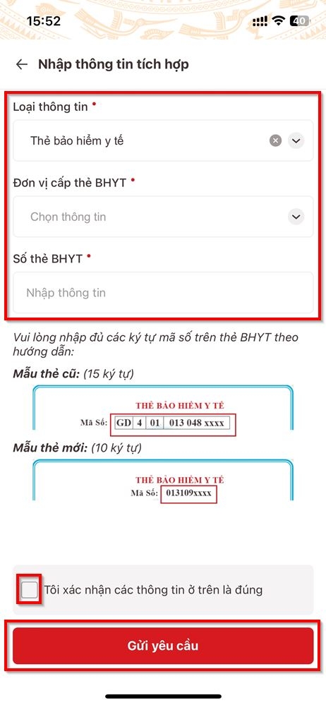 Cách tích hợp thẻ BHYT vào VNeID 3