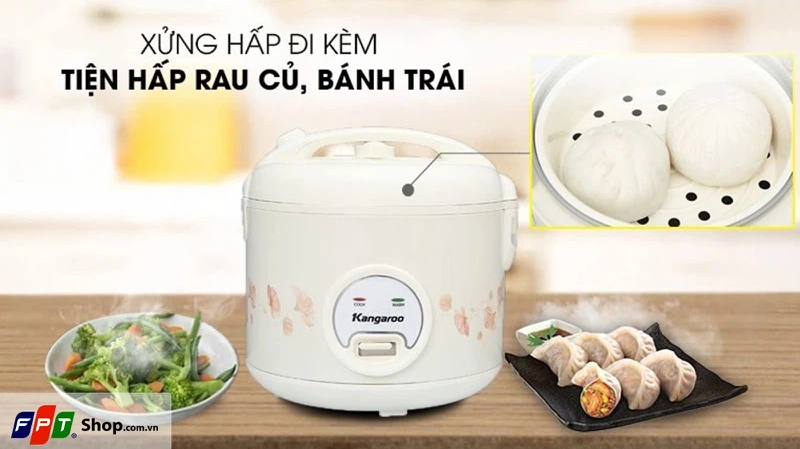 Nồi cơm điện nắp gài Kangaroo 1.8 lít KG18RC3