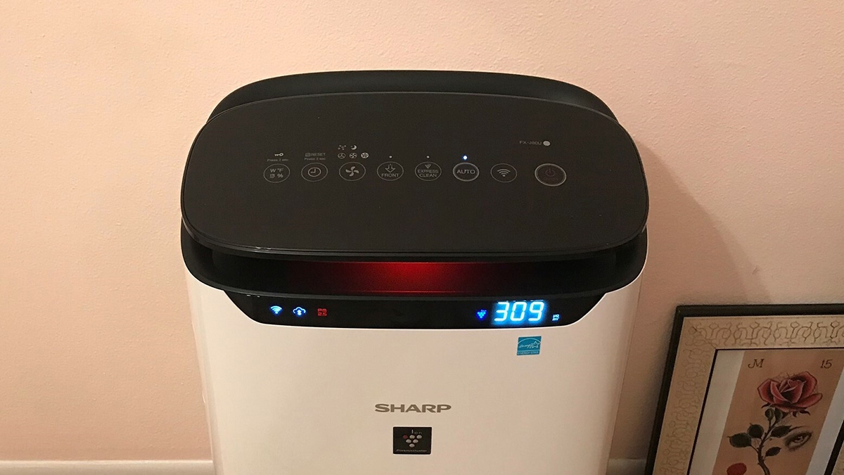 máy lọc không khí sharp báo đèn đỏ - hình 1