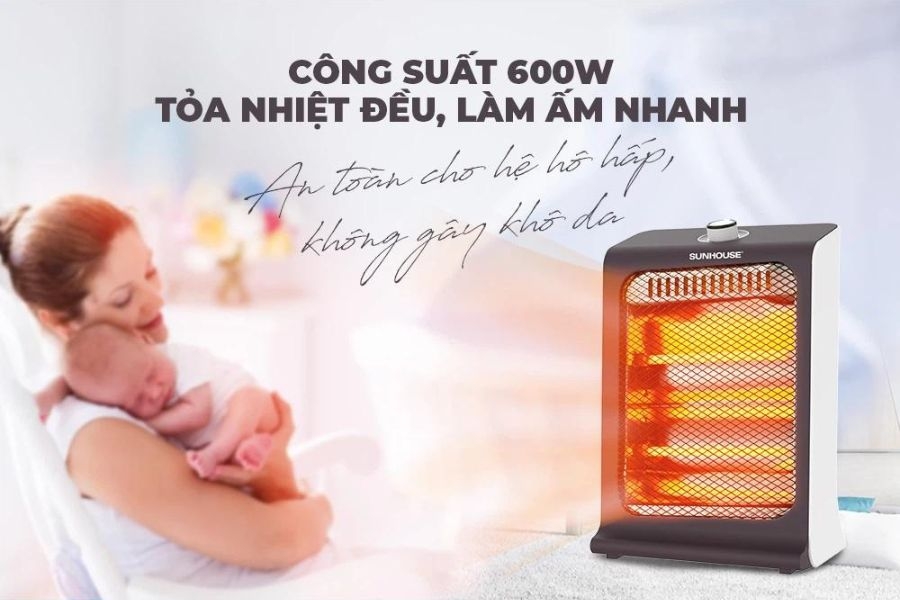 Quạt sưởi giúp đảm bảo an toàn cho người sử dụng