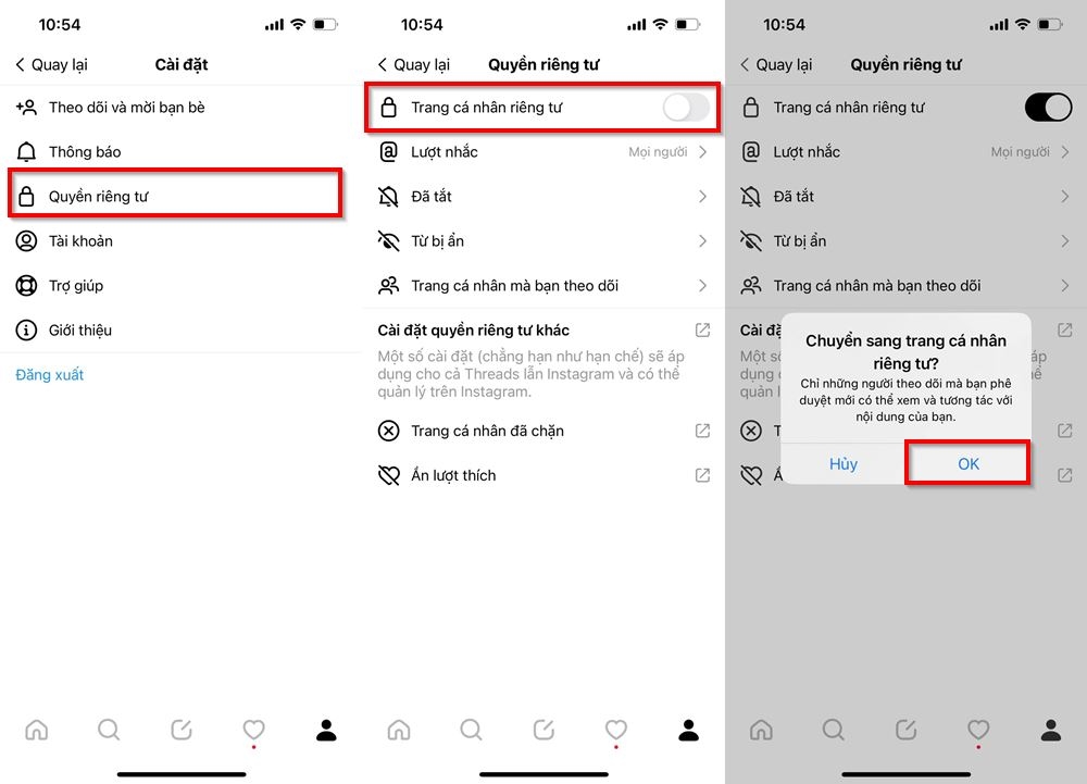 Cách kích hoạt trang cá nhân riêng tư 2