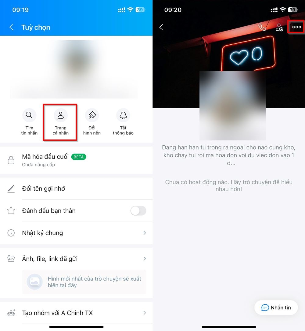 Cách gửi danh thiếp trên Zalo 4