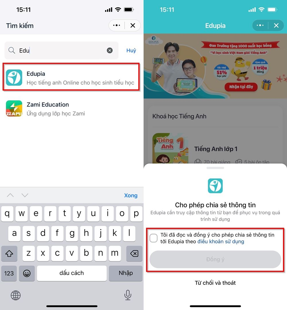 Cách học tiếng Anh cho trẻ trên Zalo 2