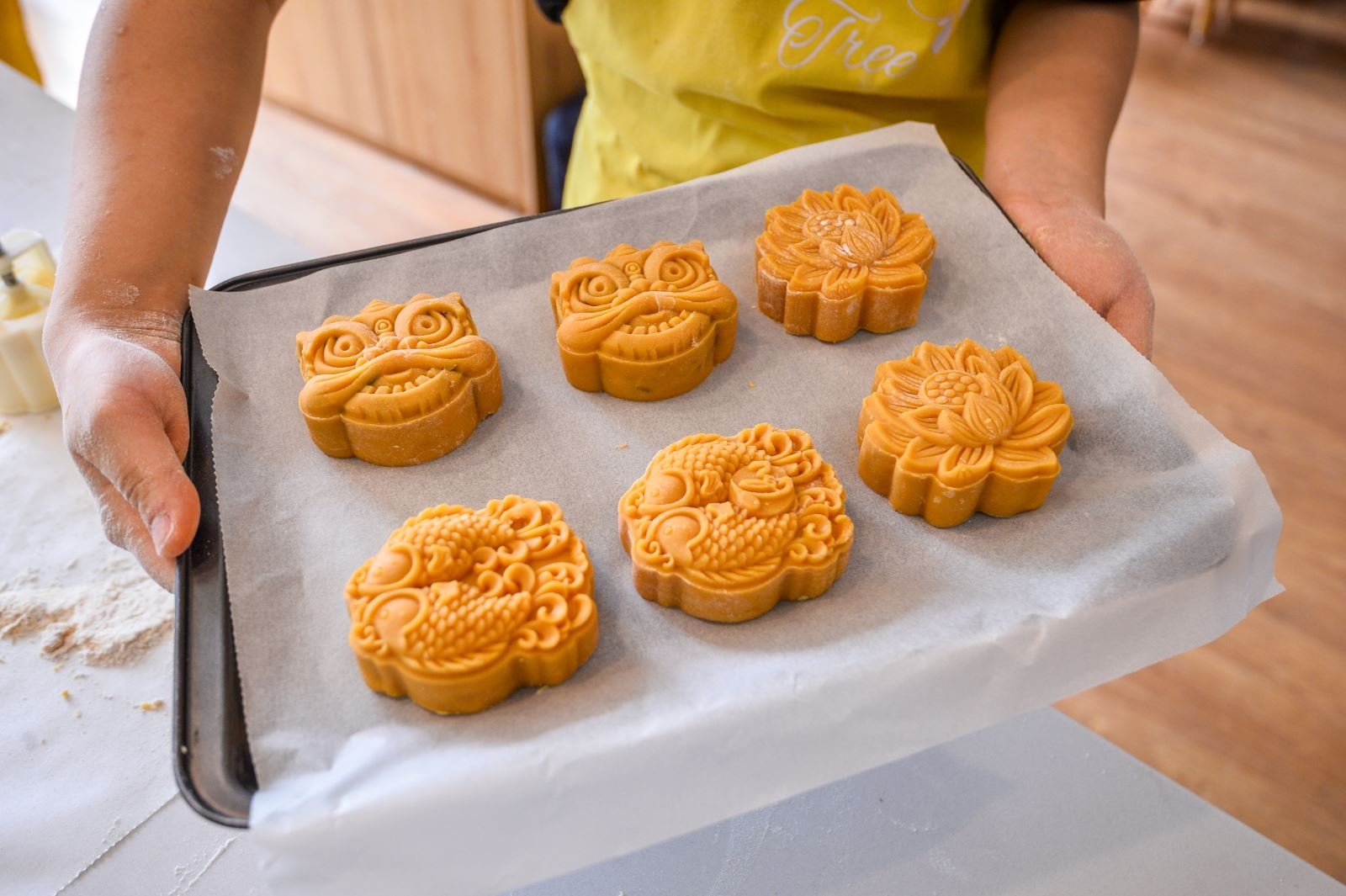 cách làm bánh trung thu bằng nồi cơm điện