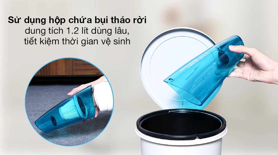 Hộp chứa bụi dung tích lớn