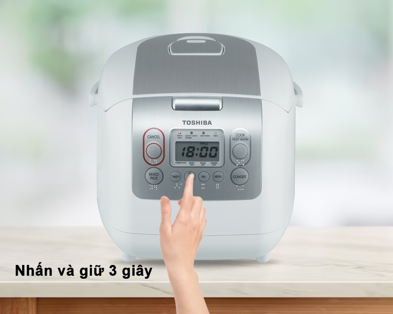 cách hẹn giờ nấu cơm tự động bằng nồi cơm điện Toshiba - ảnh 6