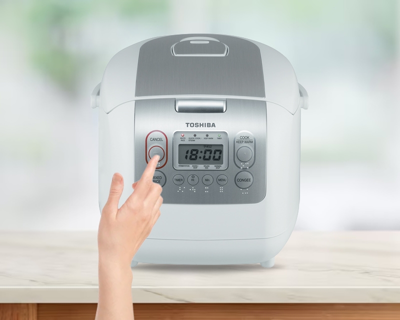 cách hẹn giờ nấu cơm tự động bằng nồi cơm điện Toshiba - ảnh 7