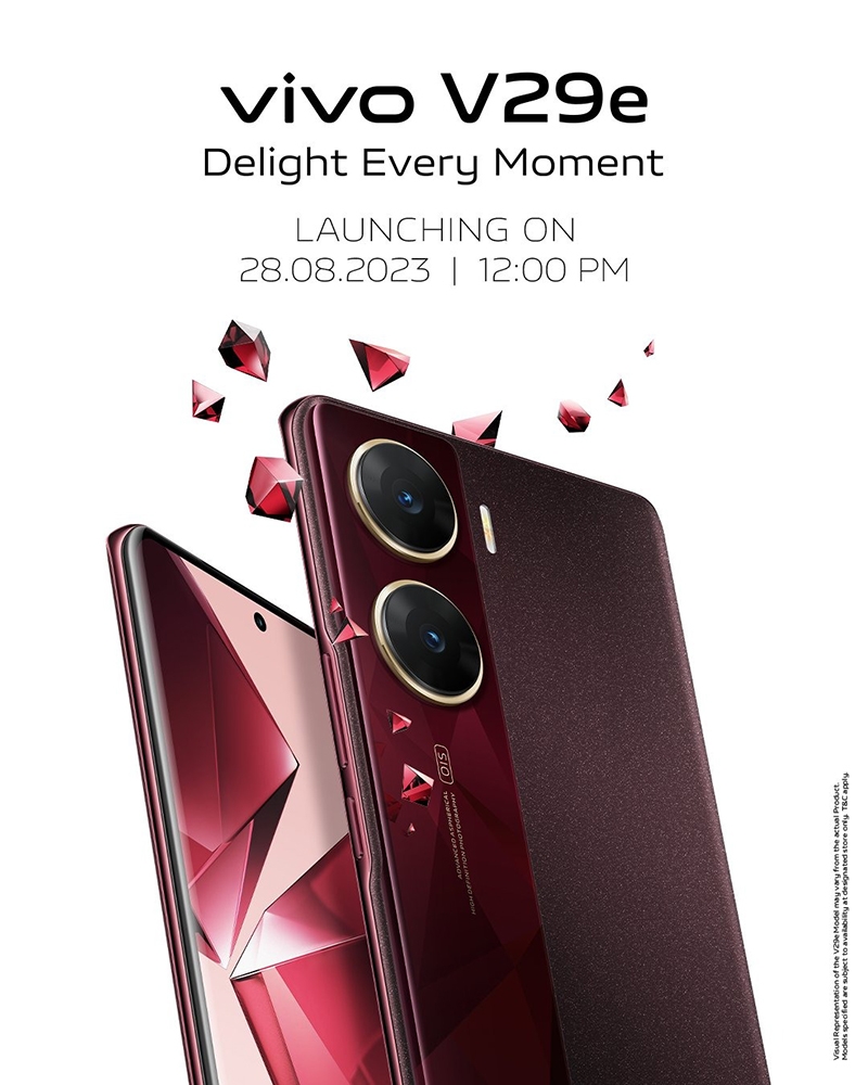 Vivo V29e ra mắt ngày 28/8