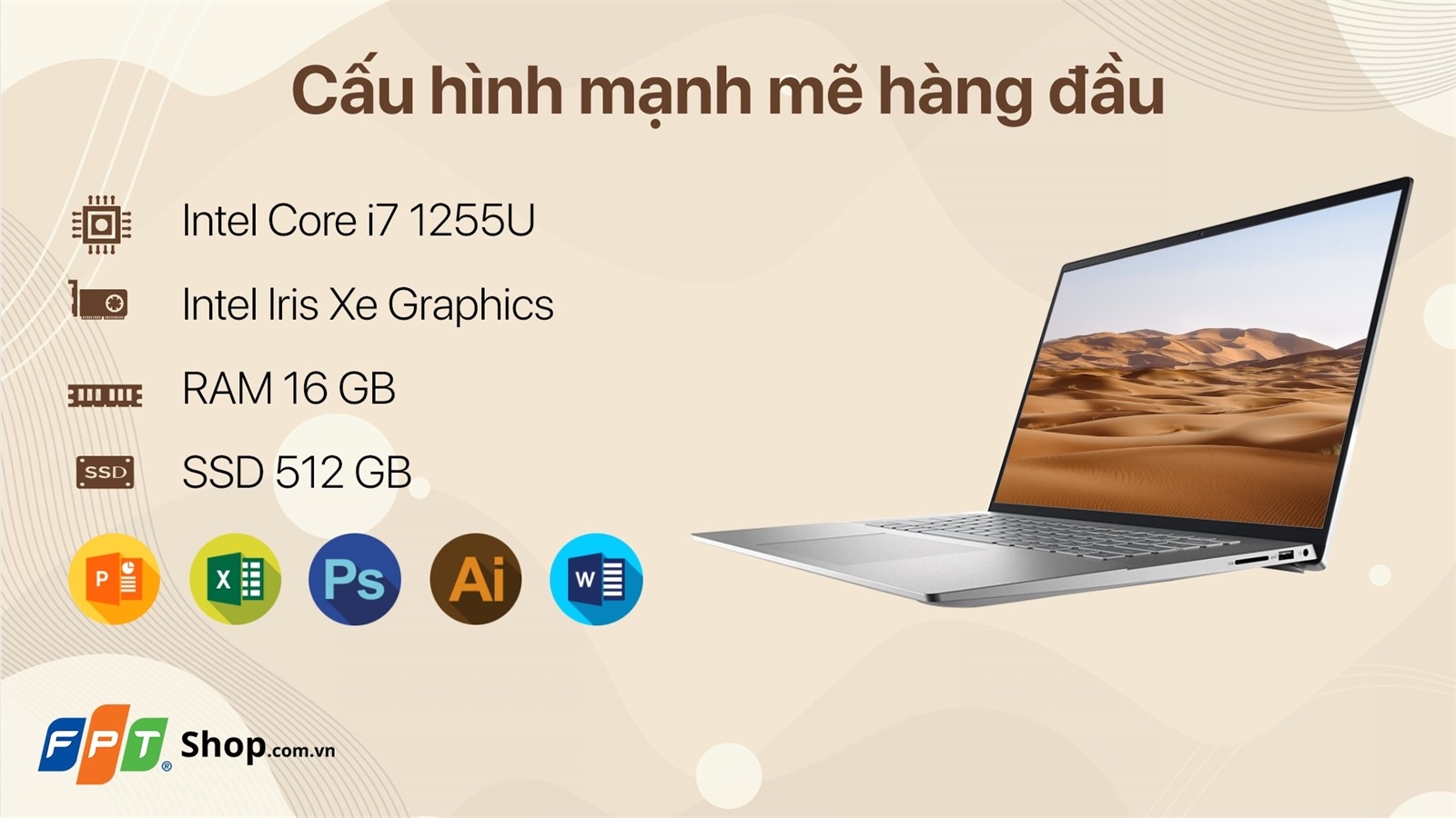 Laptop Core i7 thế hệ 12 Dell