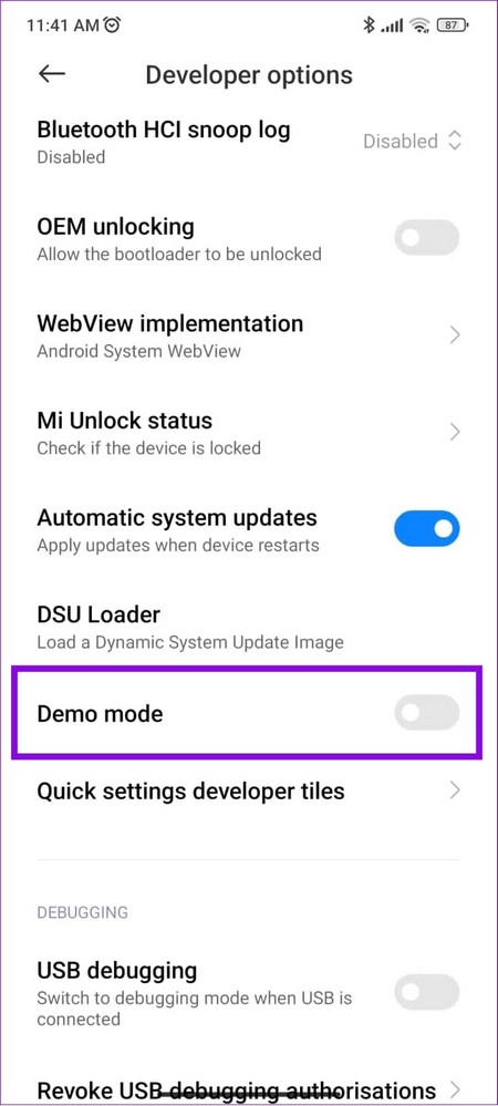 Tìm hiểu chế độ demo trên Android và cách kích hoạt (1)
